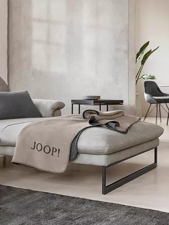 JOOP | Manta para el hogar "Uni Doubleface" 150x200cm (Ecru-Feder) | grau